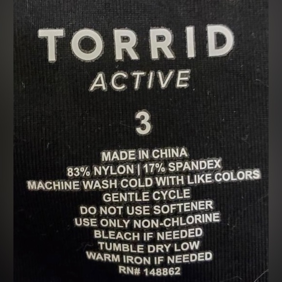 Torrid Active Black Sports Bra 3X - Picture 3 of 4